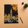 Pittura a Graffio Vista Notturna della Città di Yuelu - Serie Mondo Colorato, Regalo di Compleanno Creativo