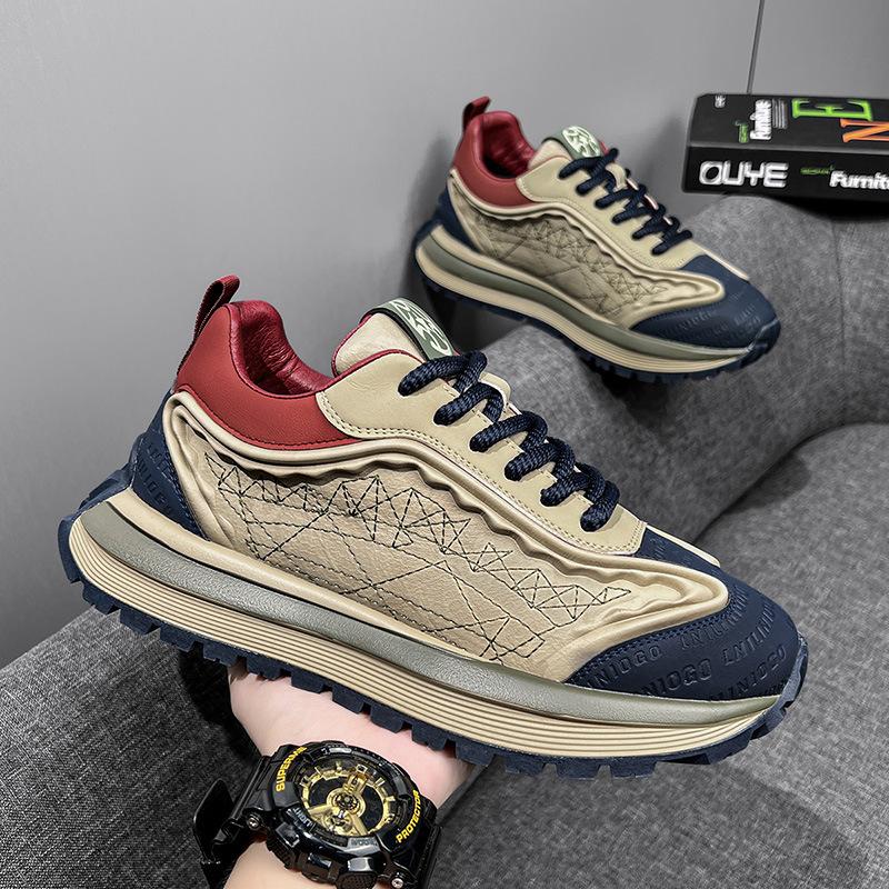 

Men s shoes spring new fashion trendy brand versatile casual Forrest Gump shoes running sports platform fried street dad shoes 44 верблюд