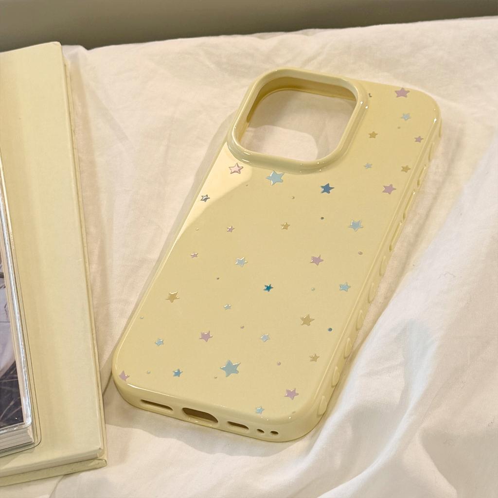 Colorful Star Graffiti Suitable for Apple 16 Mobile Phone Case Iphone17pro Max Korean 13 Anti fall