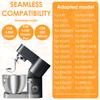 4,5-5 QT Batedeiras de Bancada de Aço Inoxidável Tigelas Tigela de Mistura de Grande Capacidade Substituição Copo de Mistura Confiável para Assar Utensílios de Cozinha