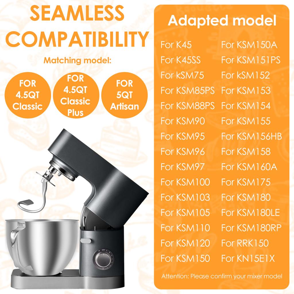 Stainless Steel Mix Bowl Large Capacity Reliable Mixing Bowl with Handle Replacement Solid Easy to Use Mixing Bucket for Blender