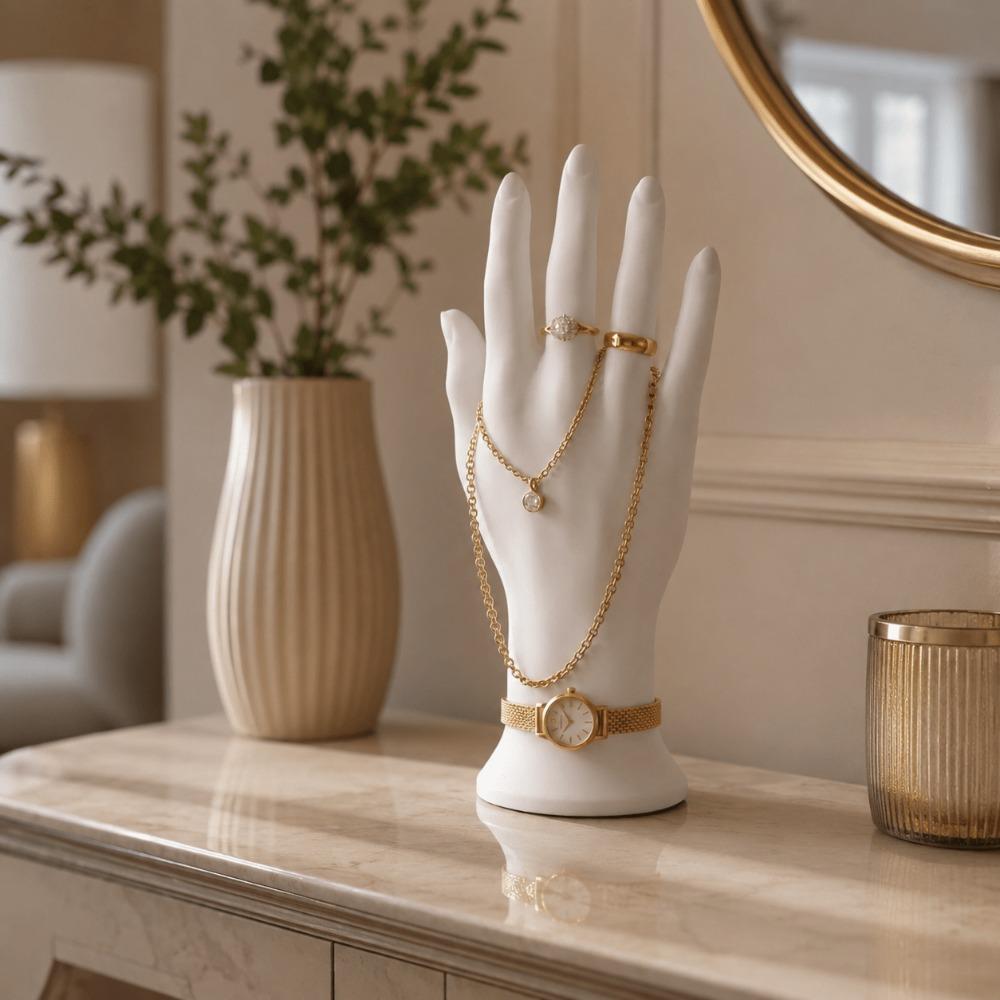 Elegant Mannequin Hand Model 3D Printed Ring Organizer Jewelry Display Hand Model Home Use