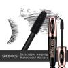 Waterproof Sweatproof Lengthening Volumizing Black Mascara For Eyes