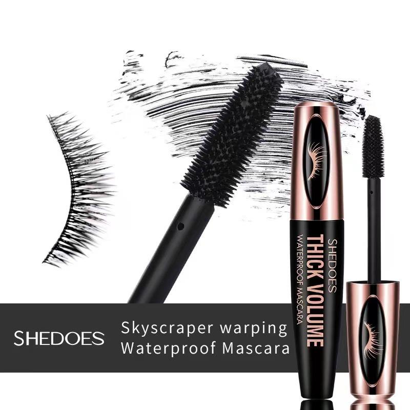 Waterproof Sweatproof Lengthening Volumizing Black Mascara For Eyes