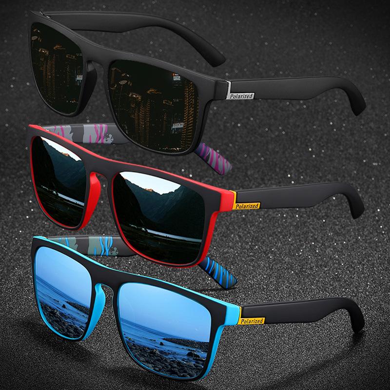 1/3Pcs Square Gradient Polarized Sunglasses Anti Glare Sun Shades For Summer Party Vacation Travel Driving Fishing Glasses