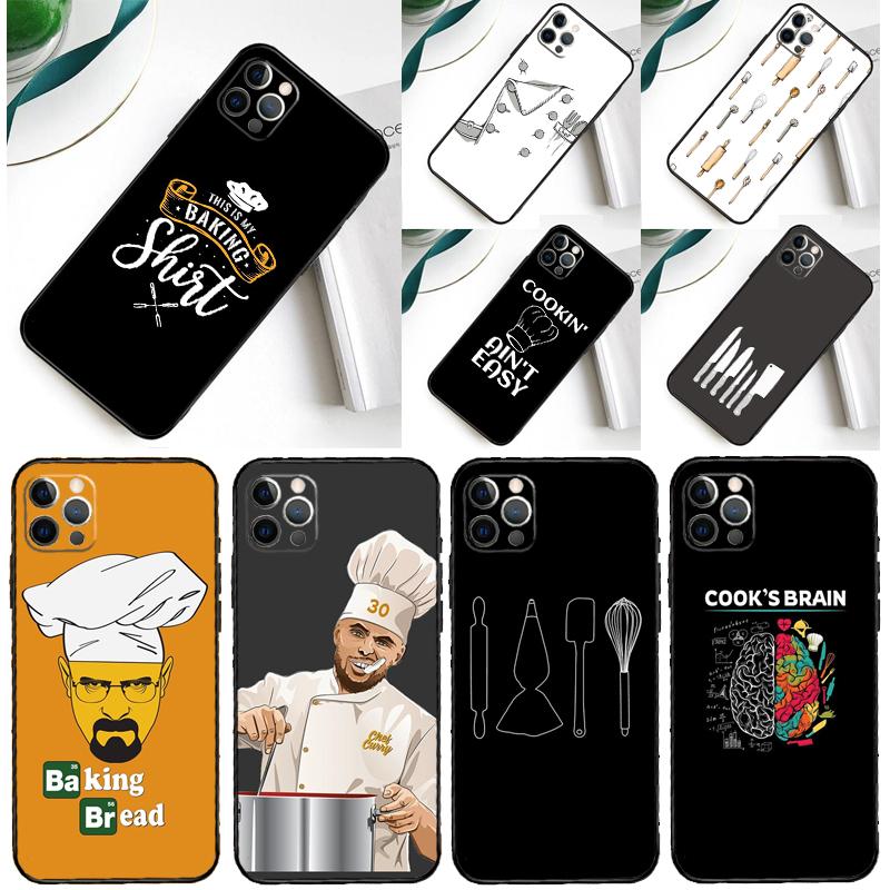 Baking Cook Chef Case For iPhone 16 15 11 12 13 14 Pro Max XR X XS Max Plus 12 13 Mini Back Cover Phone Case