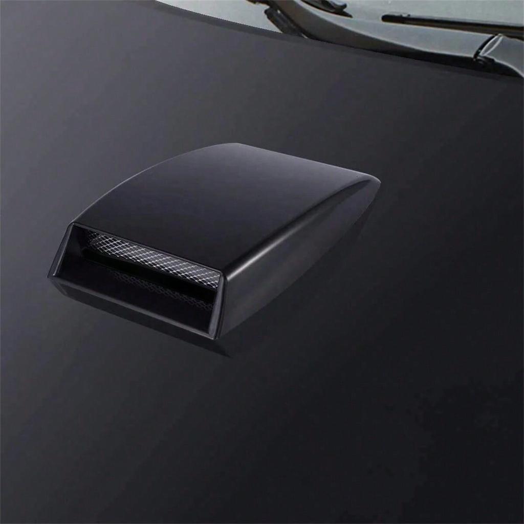 Car Decorative Air Flow Intake Hood, Universal Air Flow Intake Turbo Bonnet Vent Grille Scoop Cover Sticker Car Hood Vent Scoop Accessories