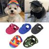 Summer Pet Baseball Cap Pet Hat With Ear Holes Sunscreen Dog Cap For Large Medium Small Dogs Outdoor Hiking Hat Pet Accessories