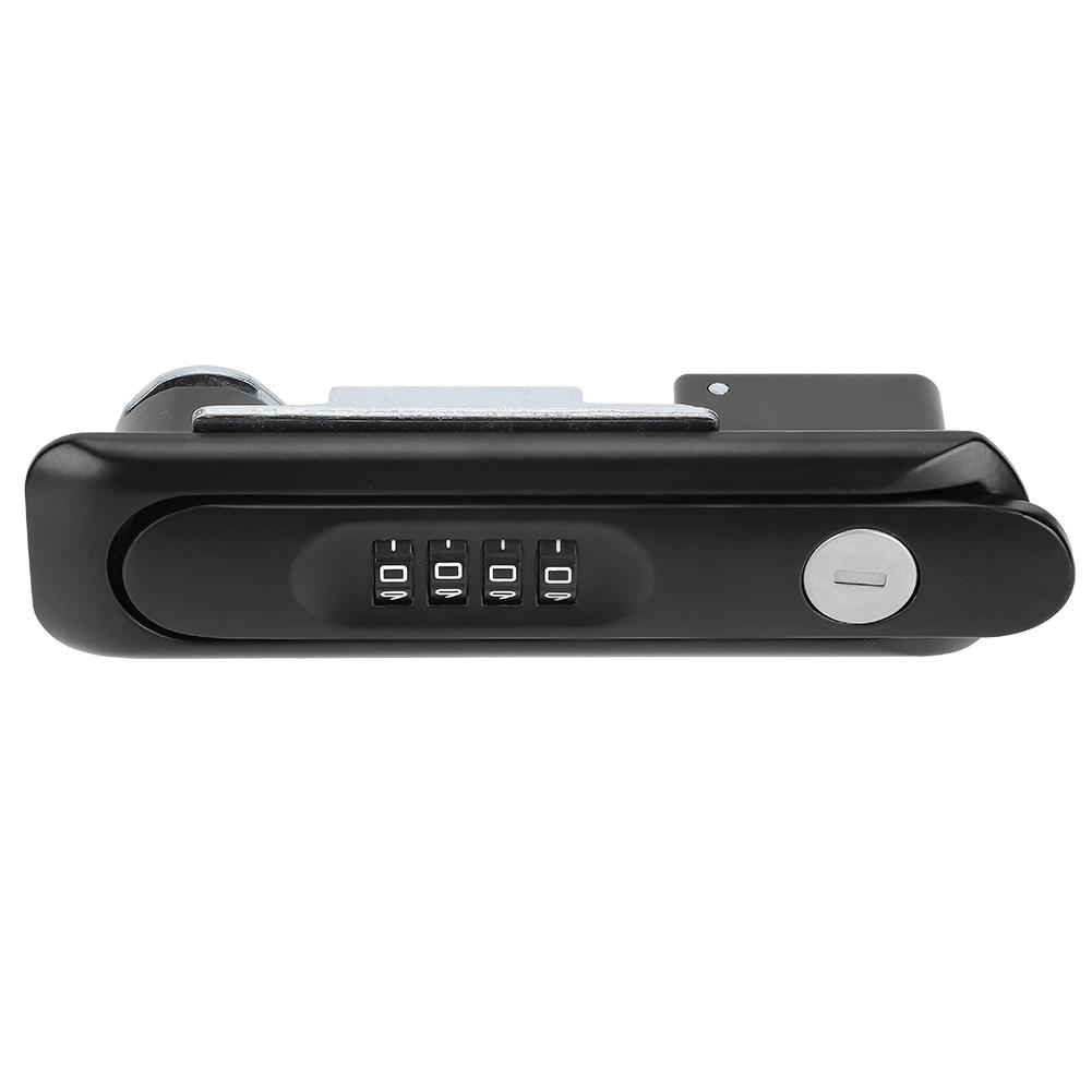 Zinc Alloy Cabinet Door Password Coded Lock with Keys for Home Office Hospital SchoolBlack