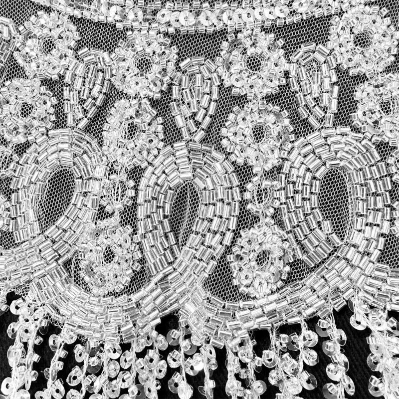 Glitter Fringe Detachable Collar Shawl Scarf For Women Elegant Party Accessory