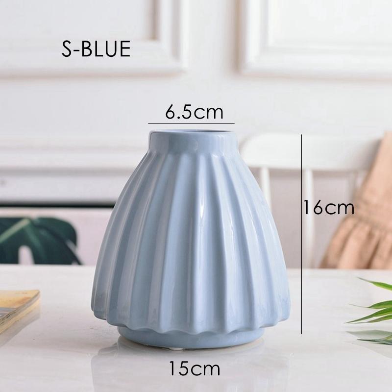 1pc Elegant Origami Vase Ceramic Flower Vase Home Decoration Centerpiece Ornament Pink Angled Stoneware Desktop Vase 16/25cm