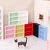 1/12 Dollhouse Mini Wall Cabinet Storage Shelves Dollhouse Furniture Decor Toys Dolls House Accessories Micro Scene Ornament