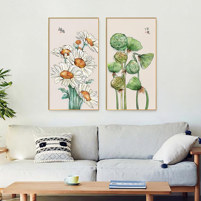 Nowoczesne akwarele kwiaty plakaty drukuj martwa natura atrament obrazy na płótnie obrazy na ścianę do sypialni dekoracje ścienne obrazy do salonu