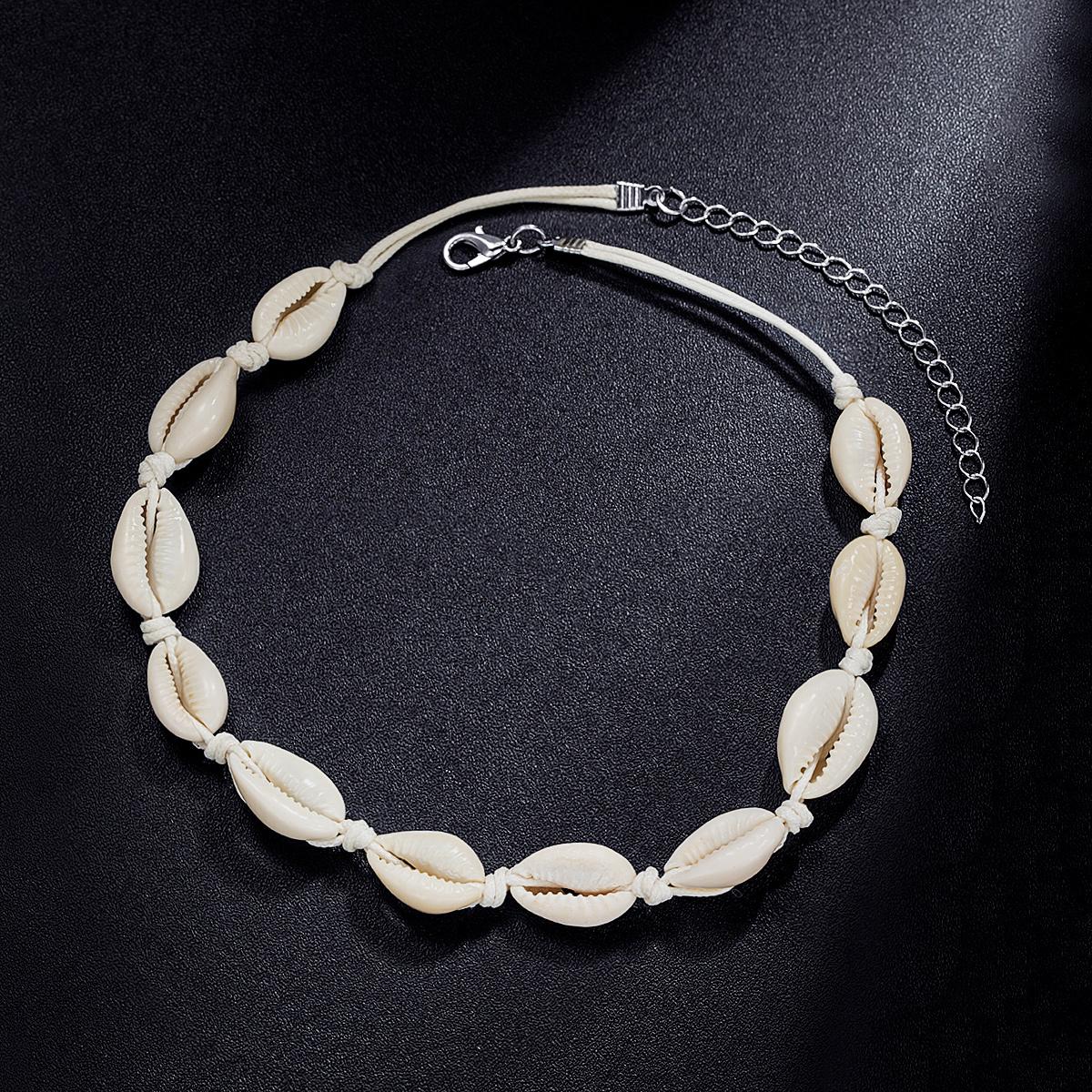 Classic Fashion Shell Beaded Necklace Women s Simple Personalized Handicrafts Gift Clothing Accessories