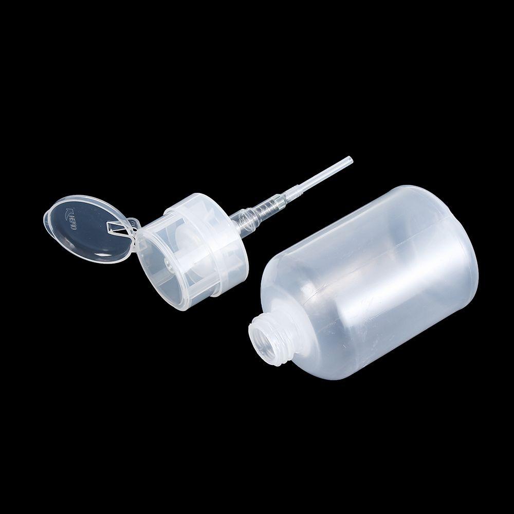 200mL UV Gel Cleaner Pump Dispenser Container Empty Bottle Clean Acetone Nail Polish Remover