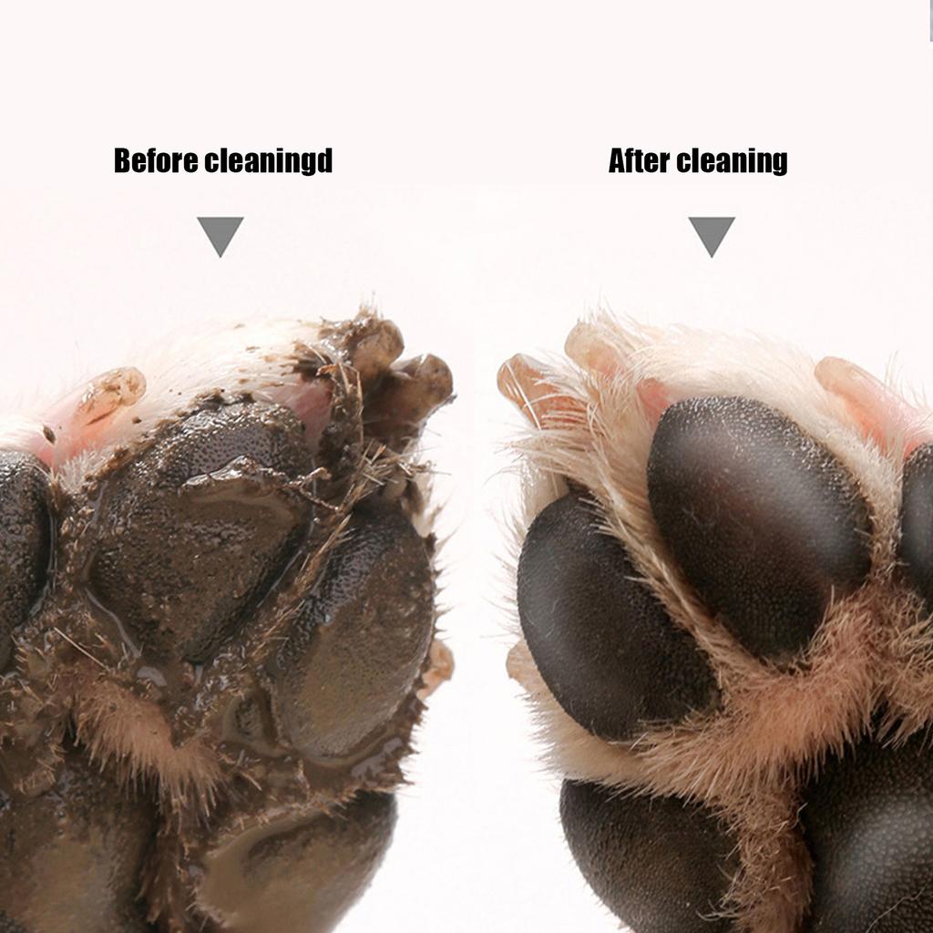 Dog Paw Cleaner Cup Soft Silicone Foot Cleaning Brush Portable Pet Dogs Towel Foot Washer Foot Cleaning Bucket Dog Foot Washer