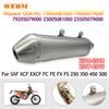Motorcycle Exhaust Muffler Pipe For KTM HUSQVARNA SXF XCF EC FS 2016-2018 EXCF FE 17-19 Motorcoss Accessories Stainless Steel