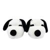 Cozy Snoopy Cartoon Dog Plush Slippers - Cotton, Full-Heel, Warm for Couples