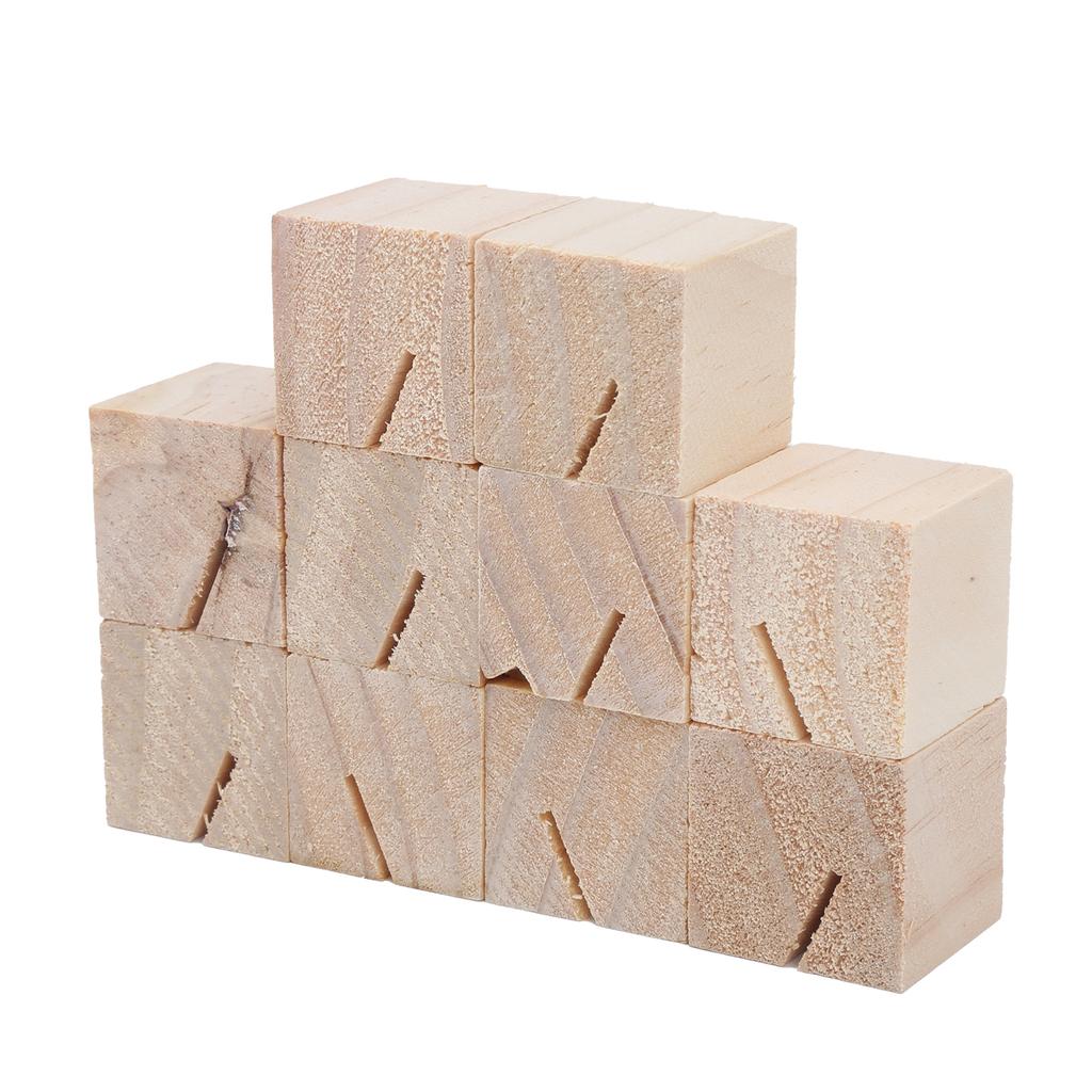 10 Pcs Wood Place Cards Hand Polished Smooth  Rustic Original Place Card Holder for Parties