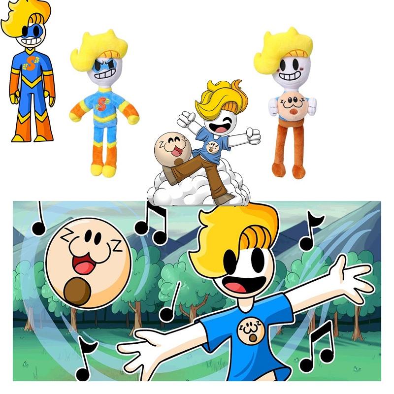 Peluche Supereroe Bryson And Ham Giocattolo di Peluche con Opzioni di Colore Marrone e Blu