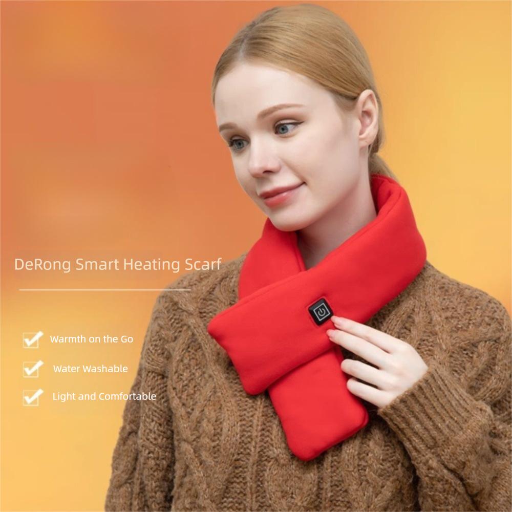 Not Include Battery USB Heated Scarf Temperature Control Shawl Fashion Neck Warmer Unisex