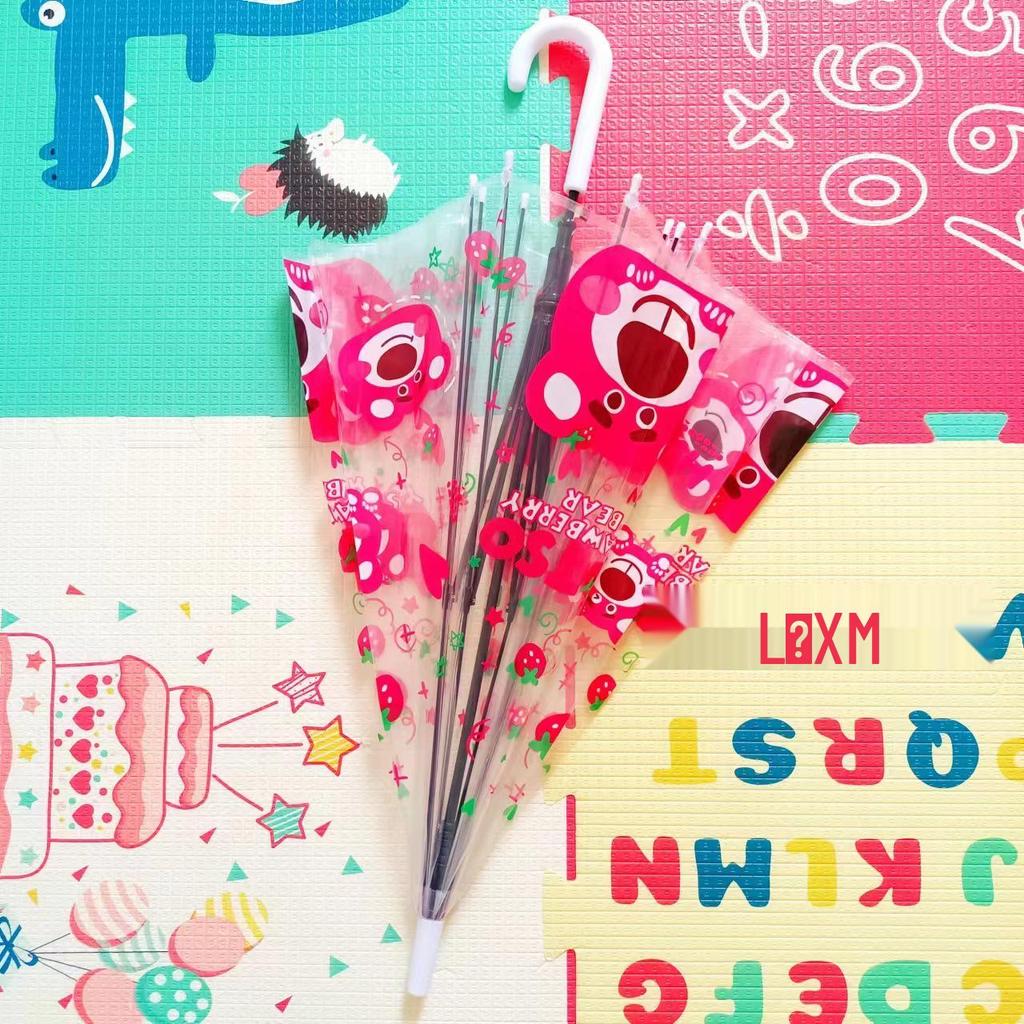 Kuromi Anime Soft Girl Transparent Folding Umbrella - Thickened and Portable