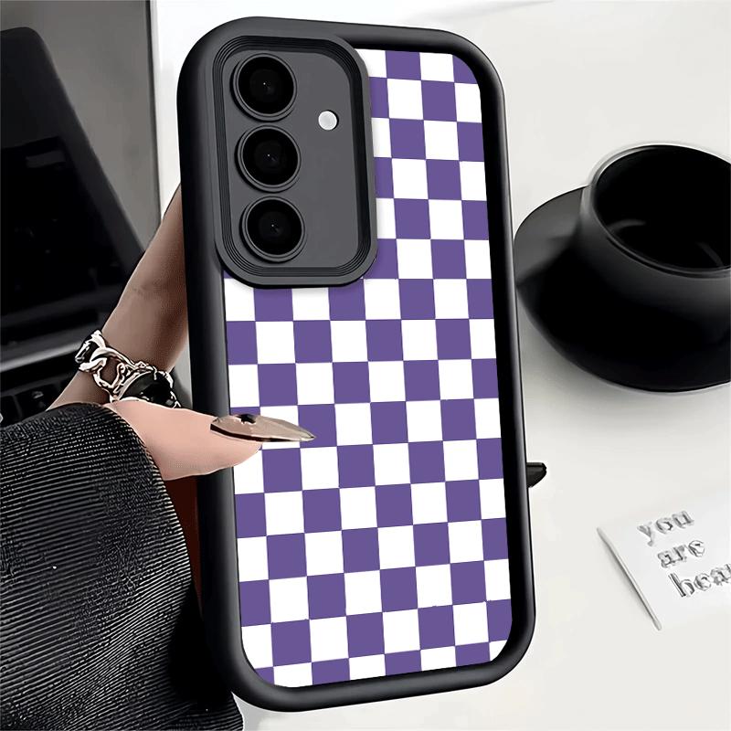 Phone Case for Samsung Galaxy A17 A16 A15 A14 A13 Retro Classic Chess Board Grid A56 A36 A26 A55 A35 A25 A54 A34 A24 A53 A33 A23