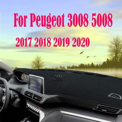 Pro Peugeot 3008 5008 GT 2017 2018 2019 2020 Kryt palubní desky, sluneční clona, koberce do přístrojové desky, anti-UV příslušenství