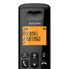 Alcatel Téléphone DECT sans fil E160 Duo noir avec blocage des appels indésirables, grand écran rétroéclairé en orange, facile à