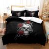 Roses and Skulls All Season Twin Bedding Set Single Twin Full Queen King Size Bed Set Aldult Kid Bedroom Duvetcover Sets Anime