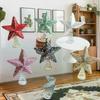 Xmas Luminous Five-pointed Star Tree Topper, Colorful Navidad Decoration, Festive TopStar Ornaments