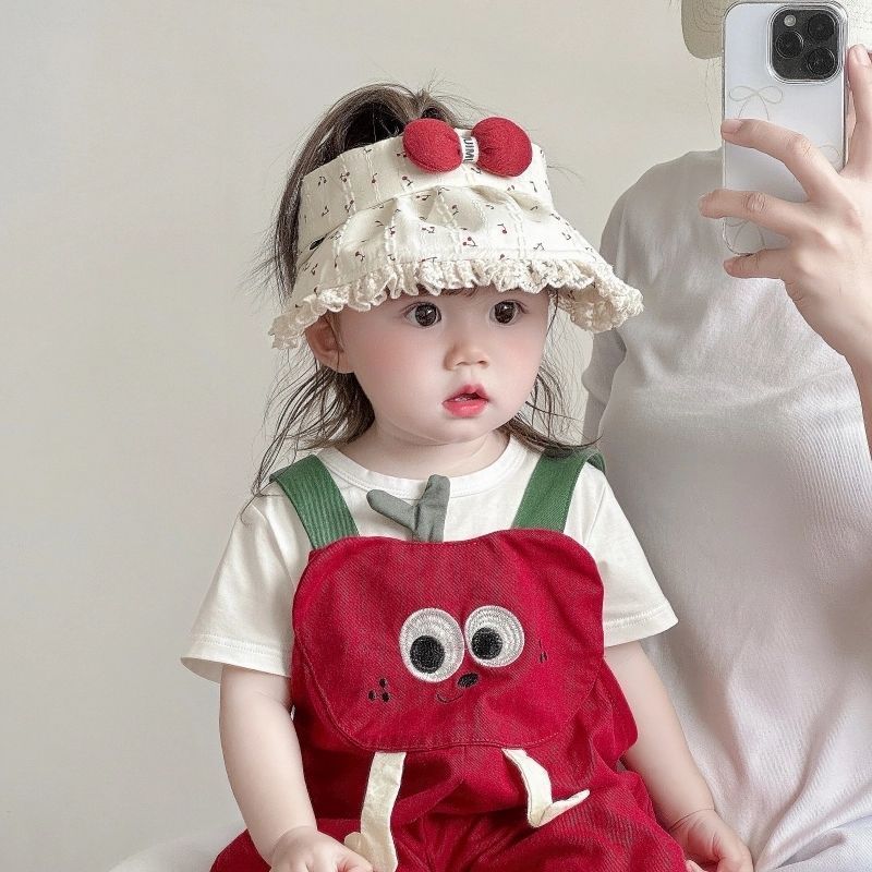Baby Sun Hat For Summer With Wide Brim And Sun Protection For 6-30 Months Girls