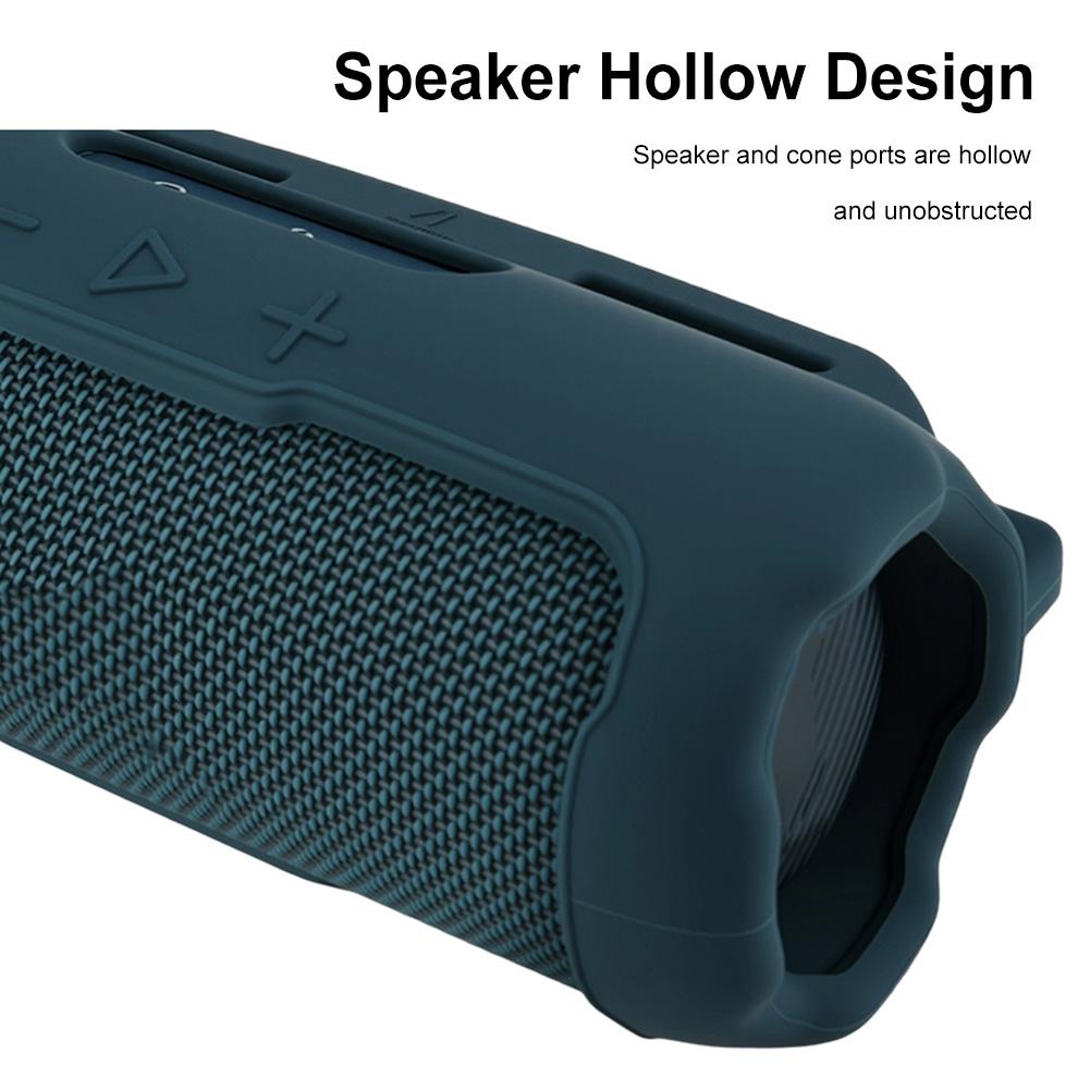 Portable Travel Soft Cover with Shoulder Strap for JBL FLIP 7 Speaker Silicone Protective Sleeve Shell for JBL FLIP 7 Speaker