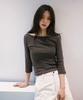 CITYBREEZE Cotton Boat Neck Long Sleeve T-Shirt (Basic)_4 Colors