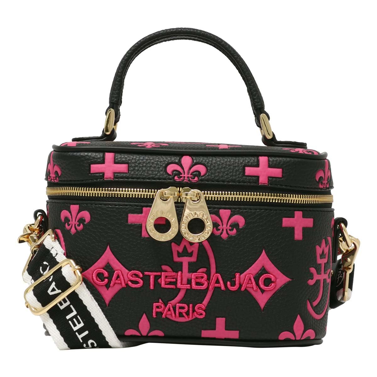

Shoulder Bag Water Repellent 068133 Claire Vanity Bag Vanity Pouch Lightweight Pink [Castelbajac] Women s [08]