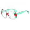 1pc Women's Round Red Green Flat Mirror Cute and Beautiful Winter Accessories Christmas Gift School Street Party Glasses