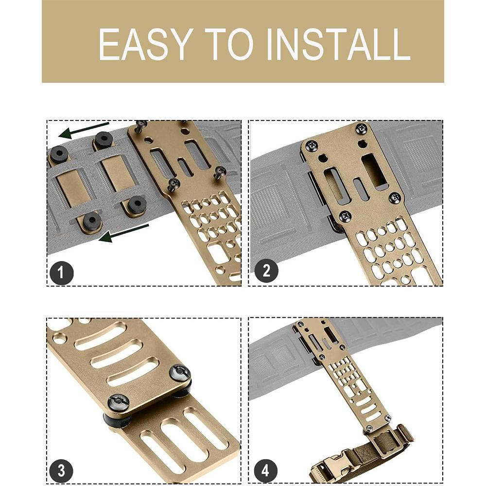Taktischer Metall Modular Pistolenholster Adapter Kompatibel QLS Plattform Holster Oberschenkelband Jagd Schnellzugriff Zieh-Adapter