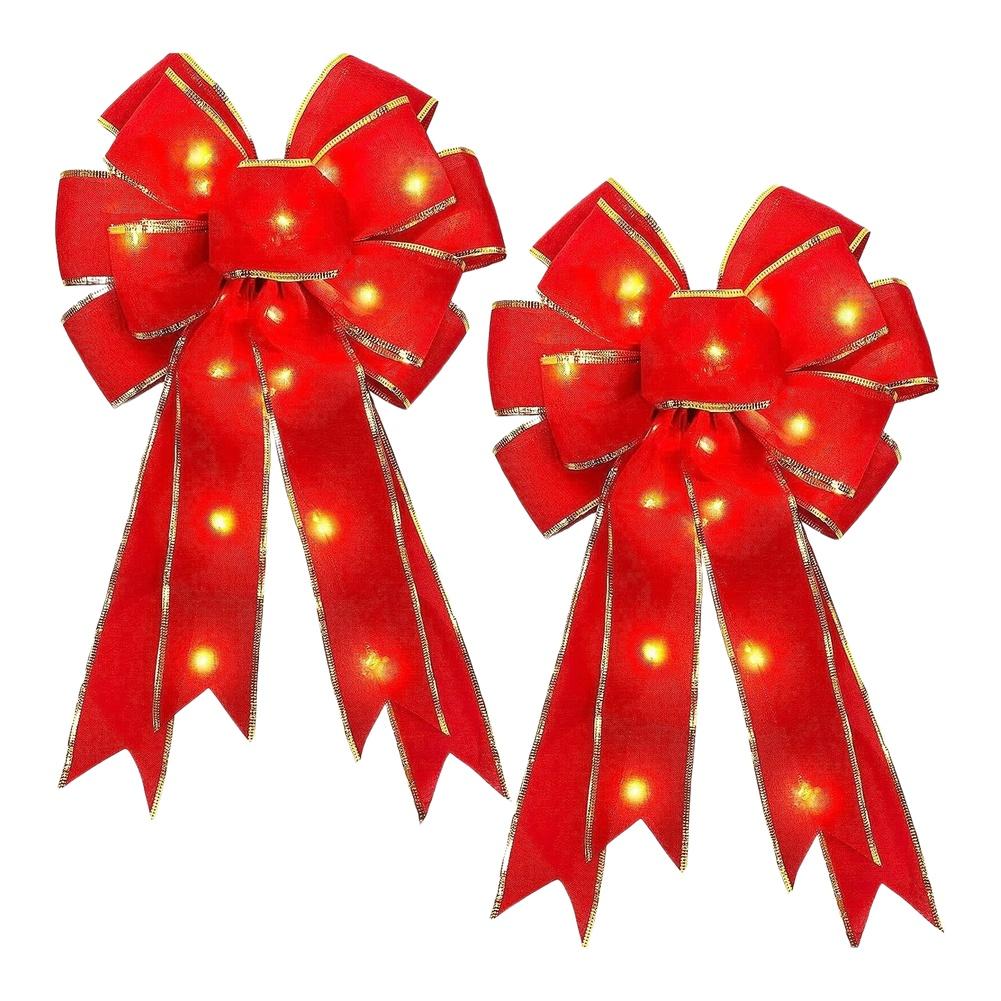 

Spring Festival Large LED Ribbon Knot Bow Bright Illuminated Ribbon Decoration for Home and Event Environments