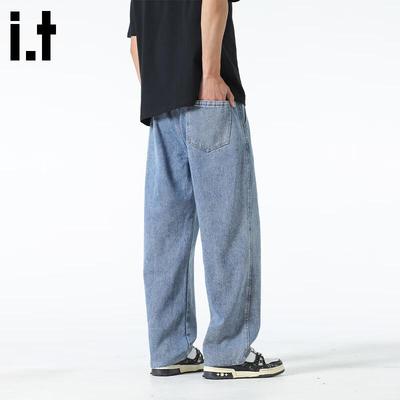 Fingercroxx Men's Casual Straight-Leg Outdoor Jeans