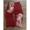 Fashion Printed Elastic Waist Casual Pants Unisex Loose Trousers Teens