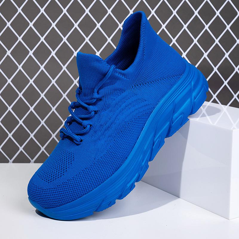 Casual socks shoes couple shoes summer light breathable mesh comfortable running sports shoes thick sole