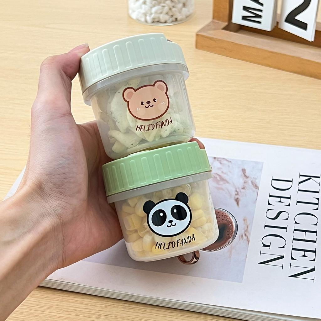 100ml Small Food Storage Box Moisture-Proof Dried Fruit Snack Sealed Jar Reusable Fridge Fruit Fresh Keeping Box Food Container