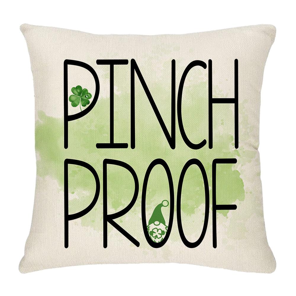 

улица. Подушки-плед на День святого Патрика, Чехлы на диванные подушки на Национальный день, Льняные подушки-плед 45 * 45Cm (excluding pillow core)