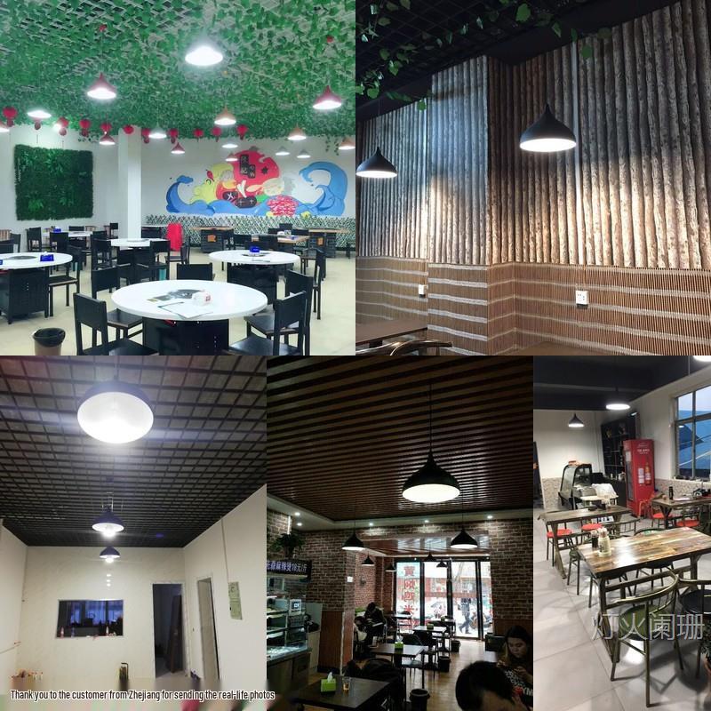 Modern Industrial Style Dining Chandelier with Creative Art Lampshade for Hot Pot/Fruit/Rice Shops