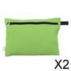 2xCamping Travel Clothes Accessories Zipper Stuff Sack Bag with Hanging Loop
