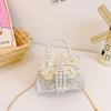 Chinese Style Girl Princess Butterfly Pearl Handbag With Chain Crossbody For Kids Fashion Accessories