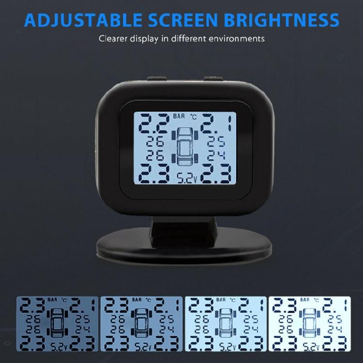 Tire Pressure Monitoring System TMPS Colorful Display Alarm Tire Pressure Sensor