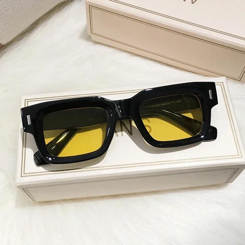 New Retro Men Square Sunglasses For Women Vintage Luxury Rivet Designer Sun Glasses Fashion Arrow Shades Uv400 Eyeglasses
