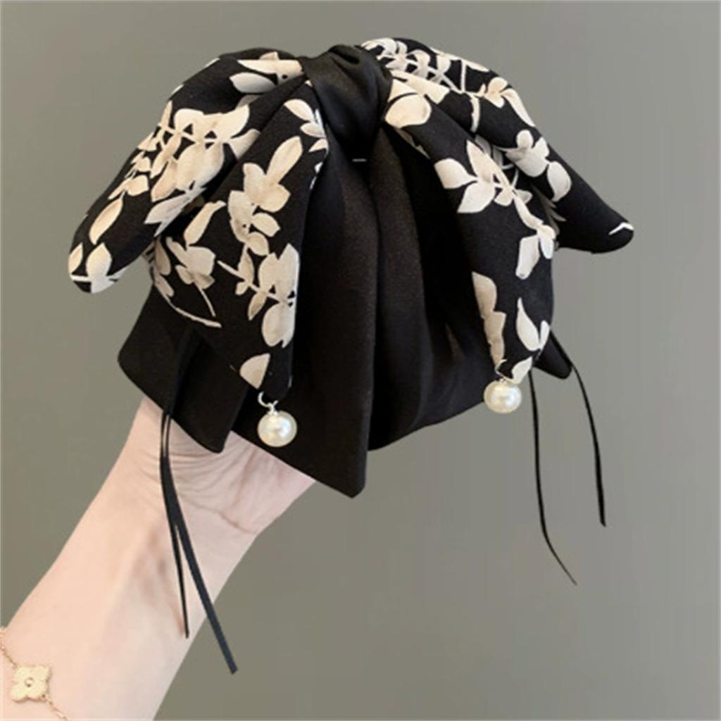 Sweet and sophisticated bow hair clip, elegant half-up hairstyle hair clip, tassel updo hair clip