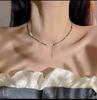 European and American Style Hip-hop Necklace, Women's Double-layer Bead Sweater Chain